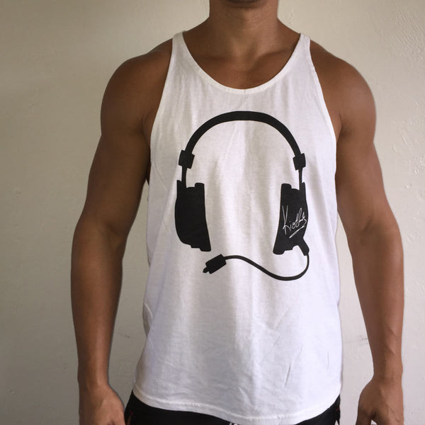 Muscle Tank White / Black