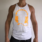 Muscle Tank Grey / Orange