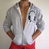 Headphone Hoodie Grey / Black