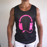 Reversible Tank Black / Pink/ White