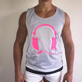 Reversible Tank Black / Pink/ White