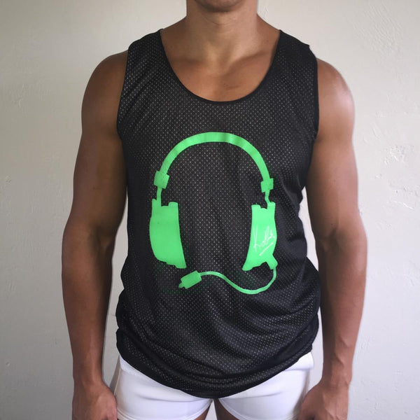 Reversible Tank Black / Green  / White